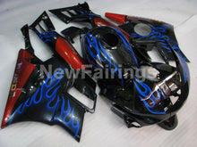 Laden Sie das Bild in den Galerie-Viewer, Blue and Black Red Flame - CBR600 F2 91-94 Fairing Kit -