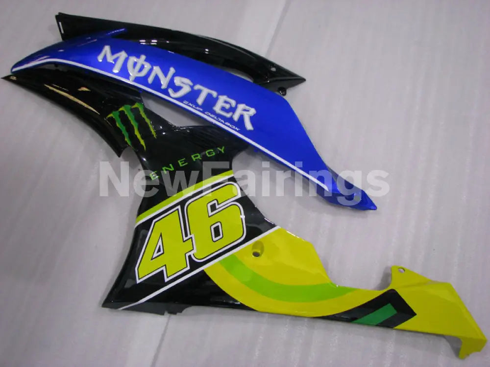 Blue and Black Yellow with Number 46 Monster - YZF-R6 08-16 Fairing Kit Vehicles & Parts > Vehicle Parts & Accessories