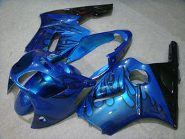 Blue and Black Flame - NINJA ZX-12R 00-01 Fairing Kit