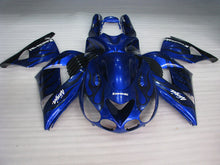 Laden Sie das Bild in den Galerie-Viewer, Blue and Black Flame - NINJA ZX-14R 06-11 Fairing Kit