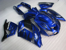 Laden Sie das Bild in den Galerie-Viewer, Blue and Black Flame - NINJA ZX-14R 06-11 Fairing Kit