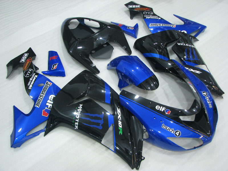 Blue and Black Monster - NINJA ZX-10R 06-07 Fairing Kit