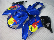 Laden Sie das Bild in den Galerie-Viewer, Blue and Black Red Bull - NINJA ZX-14R 06-11 Fairing Kit