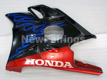 Laden Sie das Bild in den Galerie-Viewer, Blue and Black Red Flame - CBR600 F2 91-94 Fairing Kit
