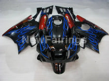 Laden Sie das Bild in den Galerie-Viewer, Blue and Black Red Flame - CBR600 F2 91-94 Fairing Kit