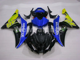 Blue and Black Yellow with Number 46 Monster - YZF-R6 08-16 Fairing Kit Vehicles & Parts > Vehicle Parts & Accessories