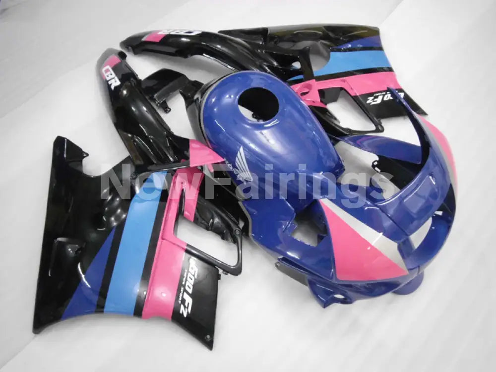 Blue and Pink Black Factory Style - CBR600 F2 91-94 Fairing Kit
