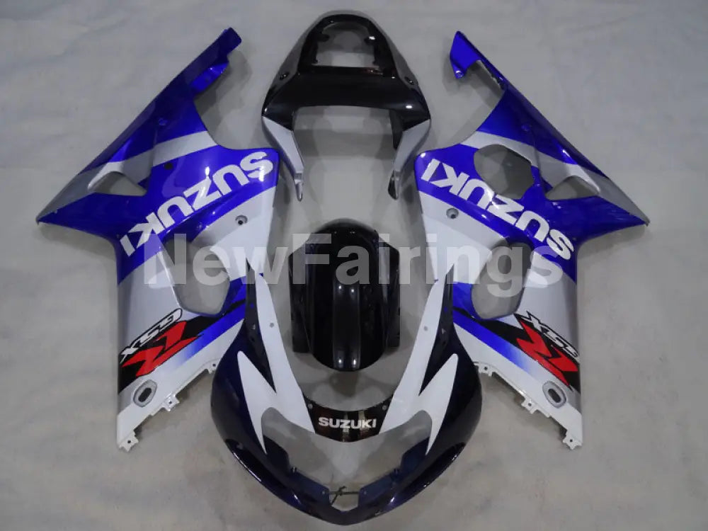 Blue White Black Factory Style - GSX-R1000 00-02 Fairing Kit