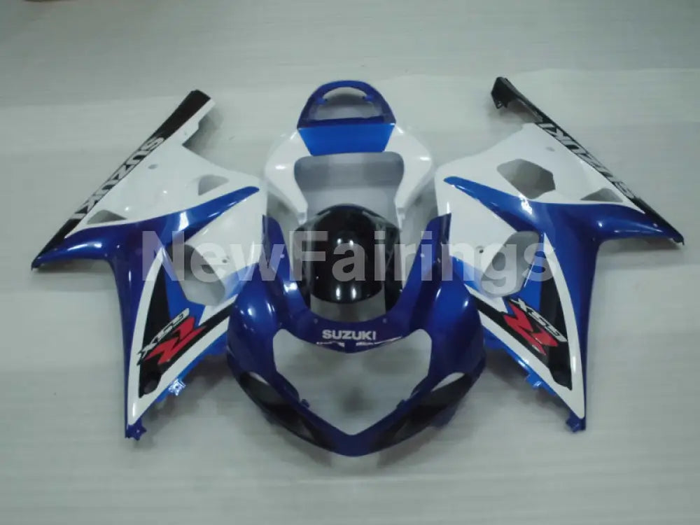 Blue and White Black Factory Style - GSX-R600 01-03 Fairing Kit