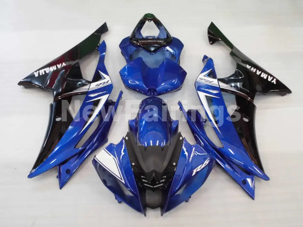 Blue White and Black Factory Style - YZF-R6 08-16 Fairing Kit Vehicles & Parts > Vehicle Parts & Accessories > Motor
