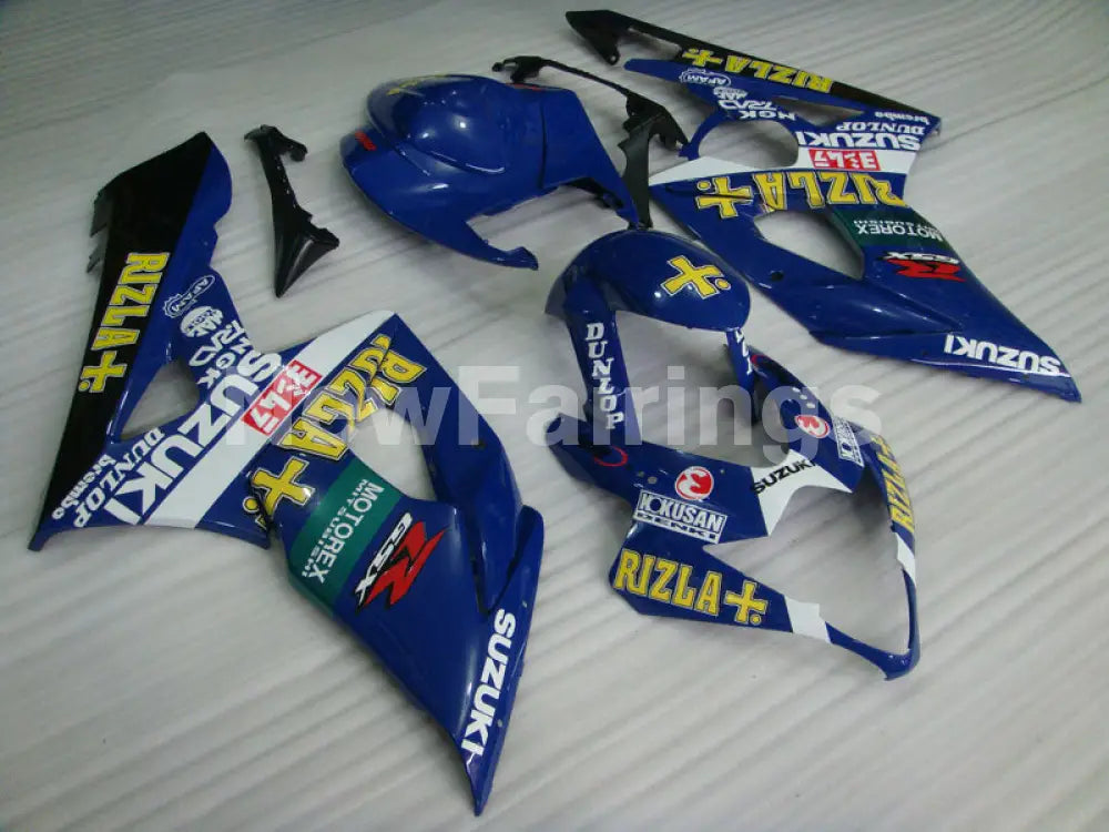 Blue and White Black Rizla - GSX-R1000 05-06 Fairing Kit