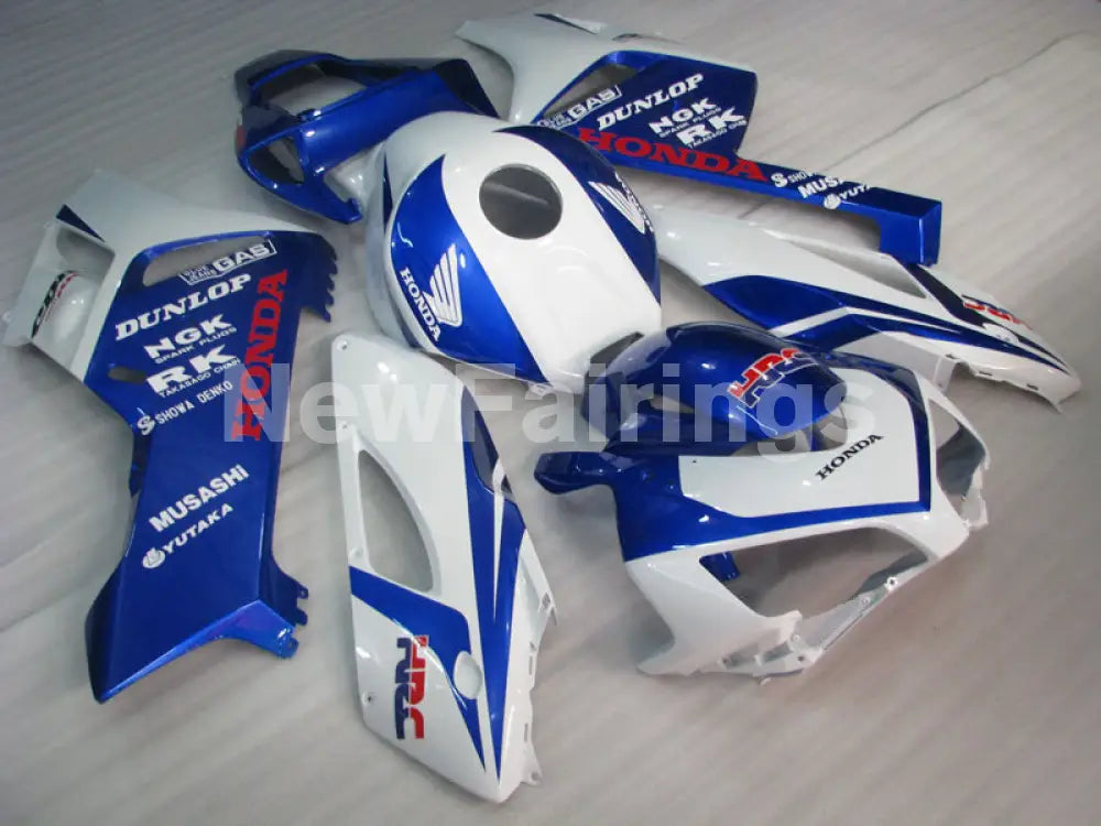 Blue and White Factory Style - CBR1000RR 04-05 Fairing Kit