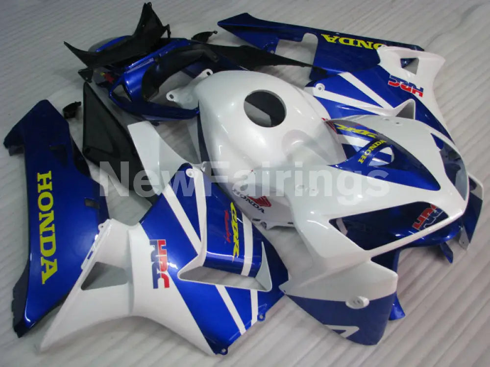 Blue and White HRC - CBR600RR 05-06 Fairing Kit