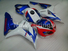 Laden Sie das Bild in den Galerie-Viewer, Blue and White Red Factory Style - CBR1000RR 06-07 Fairing Kit