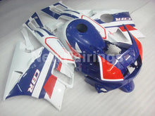 Laden Sie das Bild in den Galerie-Viewer, Blue and White Red Factory Style - CBR600 F2 91-94 Fairing Kit