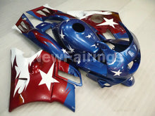 Laden Sie das Bild in den Galerie-Viewer, Blue and Wine Red Star - CBR600 F2 91-94 Fairing Kit
