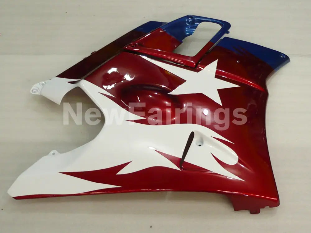 Blue and Wine Red Star - CBR600 F2 91-94 Fairing Kit
