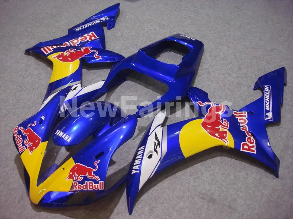 Blue Yellow Red Bull - YZF-R1 02-03 Fairing Kit