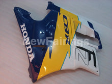 Laden Sie das Bild in den Galerie-Viewer, Blue and Yellow White Factory Style - CBR600 F2 91-94 Fairing Kit