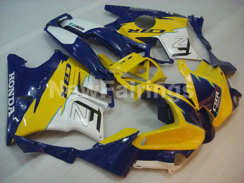 Blue and Yellow White Factory Style - CBR600 F2 91-94 Fairing Kit