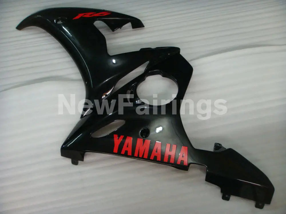 Gloss Black with Red Decals Factory Style - YZF-R6 03-04 Fairing Kit Vehicles & Parts > Vehicle Parts & Accessories >