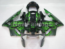 Laden Sie das Bild in den Galerie-Viewer, Green and Black Flame - CBR600RR 03-04 Fairing Kit -