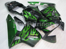 Laden Sie das Bild in den Galerie-Viewer, Green and Black Flame - CBR600RR 03-04 Fairing Kit -