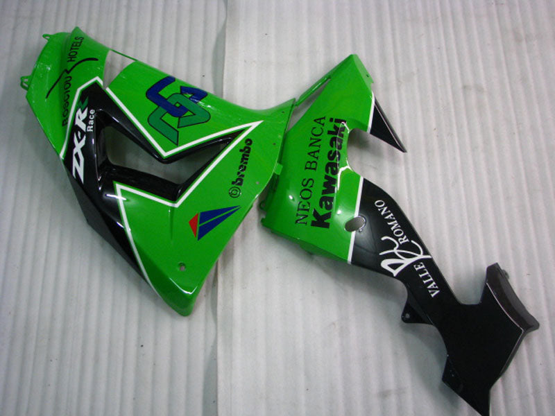 Green and Black alpinestars - NINJA ZX-10R 06-07 Fairing Kit