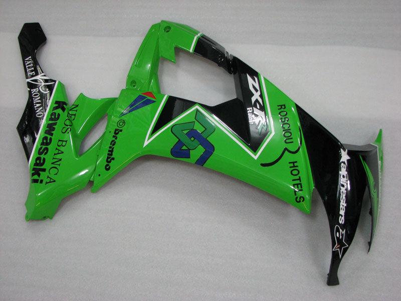 Green and Black alpinestars - NINJA ZX-10R 08-10 Fairing Kit