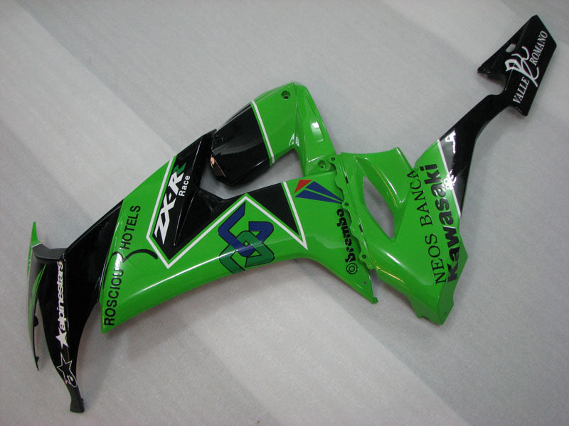 Green and Black alpinestars - NINJA ZX-10R 08-10 Fairing Kit