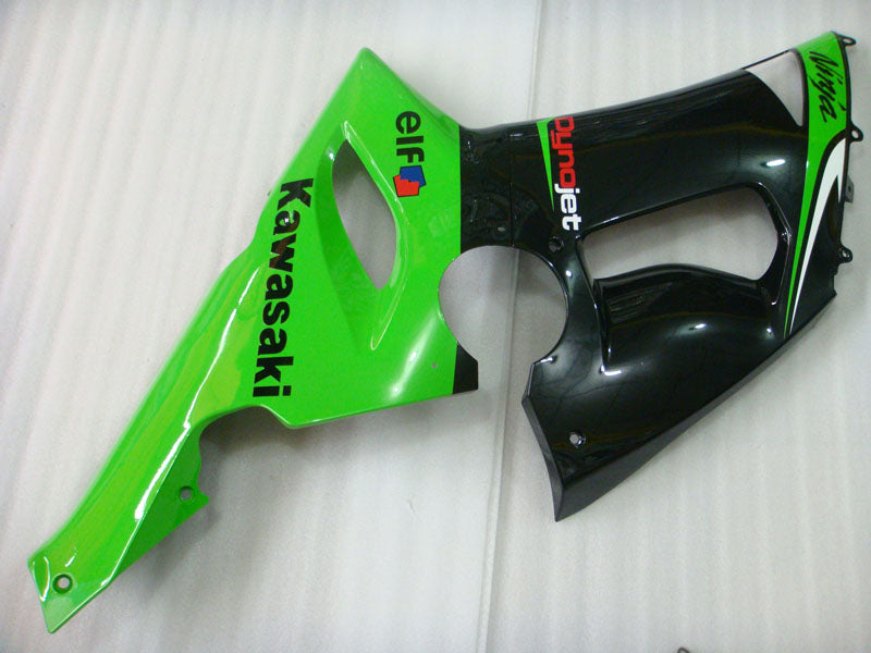 Green and Black Factory Style - NINJA ZX-6R 05-06 Fairing