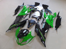 Laden Sie das Bild in den Galerie-Viewer, Green and Black Factory Style - NINJA ZX-6R 13-18 Fairing