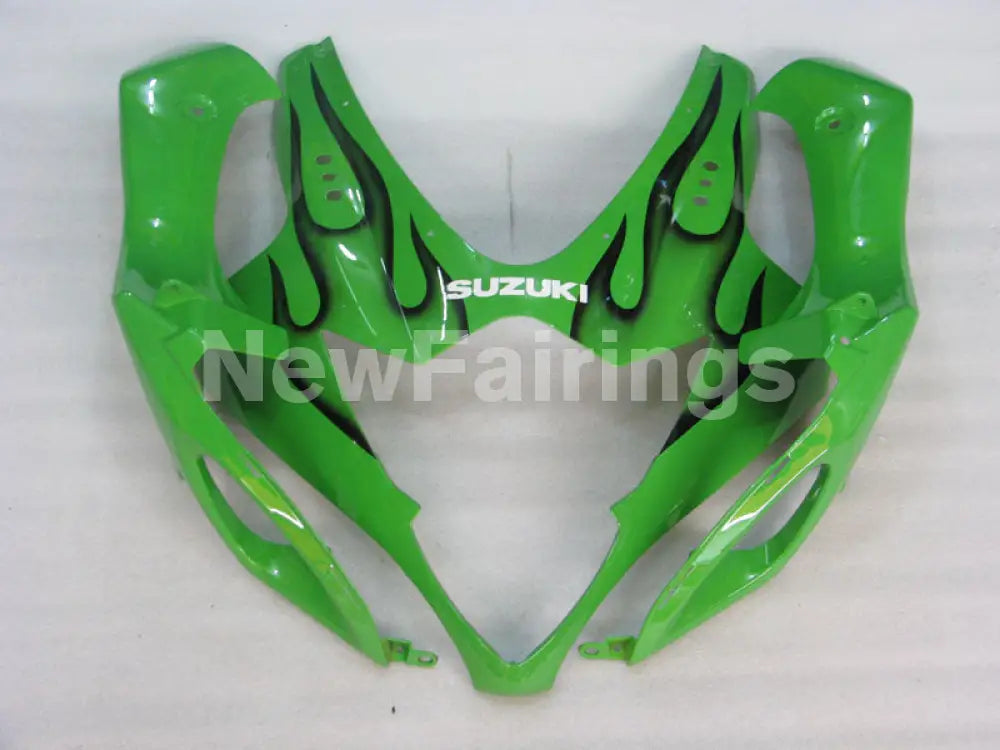 Green and Black Flame - GSX-R1000 05-06 Fairing Kit