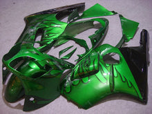 Laden Sie das Bild in den Galerie-Viewer, Green and Black Flame - NINJA ZX-12R 00-01 Fairing Kit