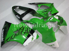 Laden Sie das Bild in den Galerie-Viewer, Green and Black Flame NINJA ZX 6R 00 02 Fairing Kit