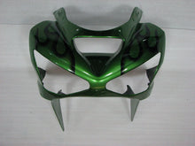 Laden Sie das Bild in den Galerie-Viewer, Green and Black Flame - NINJA ZX-6R 03-04 Fairing Kit