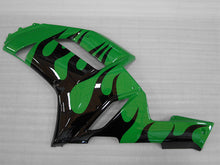 Laden Sie das Bild in den Galerie-Viewer, Green and Black Flame - NINJA ZX-6R 07-08 Fairing Kit