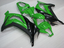 Bild in der Galerieansicht laden, Green Black and Matte Black Factory Style - NINJA ZX-10R 11-15 Fairing Kit