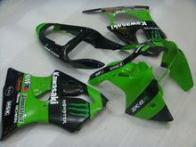 Laden Sie das Bild in den Galerie-Viewer, Green and Black Monster - NINJA ZX-6R 00-02 Fairing Kit