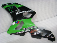 Laden Sie das Bild in den Galerie-Viewer, Green and Black Monster - NINJA ZX-6R 03-04 Fairing Kit