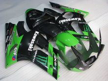Laden Sie das Bild in den Galerie-Viewer, Green and Black Monster - NINJA ZX-6R 03-04 Fairing Kit