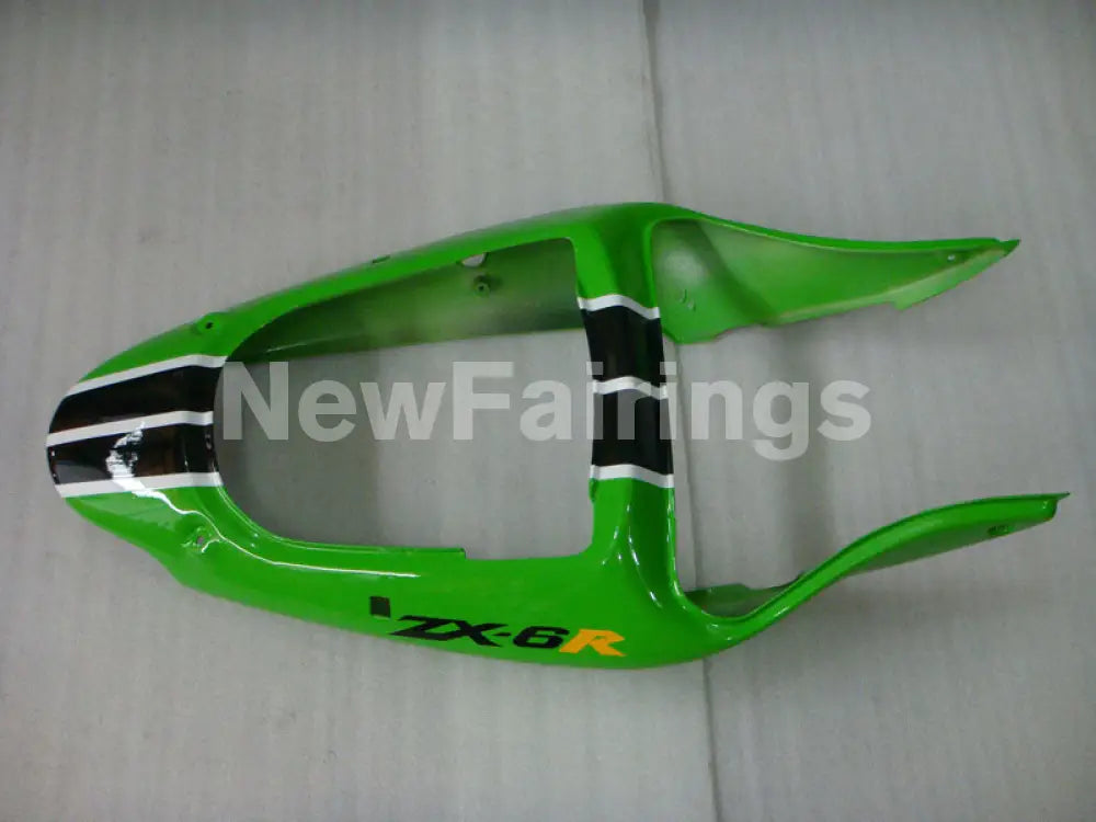 Green and Black White FUCHS NINJA ZX 6R 00 02 Fairing Kit
