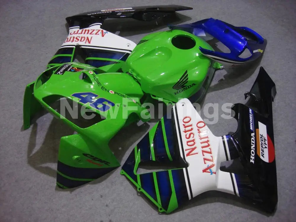 Green and Blue Nastro Azzurro - CBR600RR 05-06 Fairing Kit