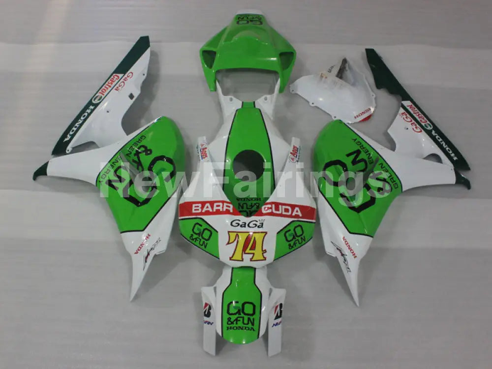 Green and White GO & FUN - CBR1000RR 06-07 Fairing Kit