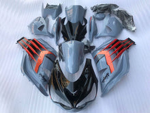 Laden Sie das Bild in den Galerie-Viewer, Grey and Red Factory Style - NINJA ZX-14R 12-25 Fairing Kit