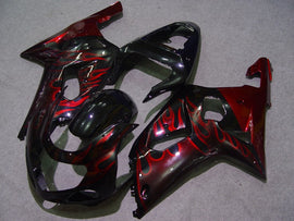 Black Red Flame - GSX-R600 01-03 Verkleidungsset