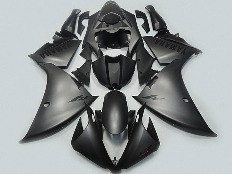 Matt Schwarz mit schwarzen Aufklebern Fabrikstil - YZF-R1 09-11 Verkleidungsset