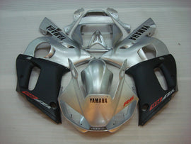 Silber und Matt Schwarz Fabrikstil - YZF-R6 98-02 Verkleidungsset
