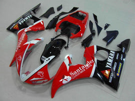 Rot Schwarz Santander - YZF-R6 03-04 Verkleidungsset