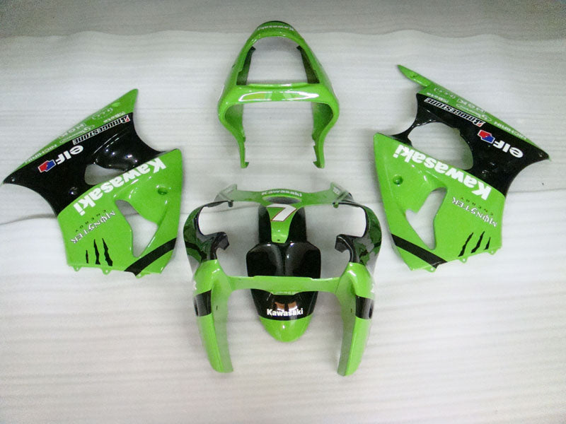 Grün-Schwarzes Monster - NINJA ZX-6R 00-02 Verkleidungskit